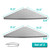 Qeke 2 Pack Corner Shower Shelf Brushed, 11.5" Recessed Tile Shower Shelf