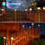 VOLISUN Solar Fence Post Cap Lights, Edison LED 2 Modes 4Pack,Slate White