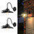 APONUO Solar Barn Light with 3 Lighting Modes, Solar Wall Lights Outdoor Motion Sensor Waterproof Rustic Vintage Gooseneck Solar Shed Light for Barn, Wall, Farmhouse, Chicken Coop (Warm Lighting)