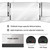 GLDDAO Three Way Mirror for Braiding Hair LED Lighted Trifold 360 Mirror for Women for Braiding Haircuts for Men Self Cut Shaving Barber Hair Cutting Tools