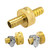 Hooshing 1/2" Garden Hose Repair Kit, Male and Female Hose Mender Connector