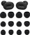 ALXCD Ear Tips Compatible with JBL Tune 130NC TWS in-Ear Earbuds, 6 Pairs S/M/L Sizes Replacement Soft Silicone Earbud Tips Eartips, Compatible with JBL Tune 130NC TWS, Black
