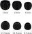 ALXCD Ear Tips Compatible with JBL Tune 130NC TWS in-Ear Earbuds, 6 Pairs S/M/L Sizes Replacement Soft Silicone Earbud Tips Eartips, Compatible with JBL Tune 130NC TWS, Black