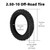 2.50-10 Tire and Inner Tube with TR87 Valve Stem for XR50 CR60R CRF50 SX500 MX500 MX650 Dirt Rocket QG-210 MVX70 MVX110 Baja DR49 Tao DB10 PW50 KDX50 TTR50 DR-Z70 JR50 Off Road Pit Bike