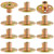 HARSKIYER 12Pcs 3/8"-16 Carbon Steel T-Nut Zinc-Plated Insert Nuts