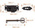 Kyuionty 4 Sets Skeleton Key Lock Antique Red Bronze Cabinet Lock with Keys