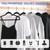 HOUSE DAY Black Velvet Hangers 60 Pack, Non Slip Felt Hanger, Slim Velvet Clothes Hangers for Suits, Shirt, Heavy Duty Coat Hanger for Closet