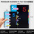 CAGIE 5 Subject Notebook, Small Spiral Notebook with Tabs