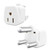 South Africa Plug Adapter, Type M Adapter for South Africa, 2 Pack