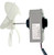KBL-48ZWT05-1202A Refrigerator Evaporator Fan Motor Assembly Fit for Frigidaire Magic Chef Omar Refrigerator Replaces 3059900004 5304518492, DC 12V 2200RPM(with 4-Leaf Fan and Rubber pad)