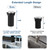 Air Switch Kit for Garbage Disposal, Sink Top Air Switch for Food Waste Disposal, 3.58” Extra Long Air Button (Brushed Stainless Steel)