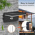 Lustrlach Solar Motion Sensor Wall Lights Outdoor Waterproof LED Solar Wall Sconce Black Dusk to Dawn Modern Porch Wall Mount Lamp for Garage House Patio
