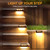 SOLPEX Solar Fence Lights, 6 LEDs Solar Lights Outdoor Waterproof Solar Powered for Deck, Stair, Front Porch, Balcony, Walkway, Garden, Yard, Patio, Pool Decor, IP65 Waterproof (4 Pack, Warm White)