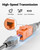 VCE UL Listed CAT6 Keystone Coupler PoE, Orange, 25-Pack