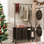 YATINEY Laundry Sorter 3 Section, Rolling Laundry Hamper with Hanging Rack, Laundry Sorter with Wheels, Hampers for Laundry, Laundry Basket Organizer for Laundry Room, Rustic Brown LS37BR