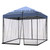 10x10 Mosquito Netting for Patio Canopy Tent/Pop Up Canopy Tent,Double Door Side Screen Easy Installation Black（Only Mosquito Net No Frame） (Around 10x10FT)