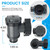 Hnemix Plunger Valve for Above Ground Pools,1.55 in Connection,1800 GPH Flow Rate,Universal Fit,Easy to Install,Replacement for Pool Pump,On/Off Shut Off Valve,Pool Shut Off Valve