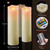 PChero 10" x 3" Flickering Flameless Candles with Remote and Timers