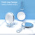 B Beauty Planet 30X Magnifying Mirror for Travel with Handle, Double-Sided 1X/30X Magnification Hand Mirror for Makeup,Travel Mirror for Desk 5 Inches