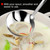 Hvanam Kitchen Soup Ladle 304 Stainless Steel Punch Metal Luminous Ladell Spoons With Pour Spout Gravy Ladles for Serving,Cooking,Canning,11.8 inch