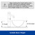 Specially Designed Height Adding Pipe for TUSEE Manual and Automatic Faucets to Fit The Vessel Sink After Heightening, Metta Black, TS-95002M-H125