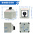 KEYMOO 32A Rotary Changeover Switch With Exterior Box, 3 Position 3 Phase 12 Terminals, 2-Way 3NO 3NC Universal Selector, Cam Switch Box IP65, CE (30 Amp.)
