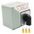 KEYMOO 32A Rotary Changeover Switch With Exterior Box, 3 Position 3 Phase 12 Terminals, 2-Way 3NO 3NC Universal Selector, Cam Switch Box IP65, CE (30 Amp.)