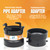 TonGass 2 x (Combo Pack) RV Sewer Hose Fitting Adapter to PVC