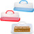 EWAFILU Bread Storage Container (3 Pack) With Handle, Plastic Box With Clear Airtight Lid for Homemade, Banana, Pumpkin Bread