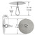 Raconvolo Adhesive Ceiling Hooks 4 Pack Stainless Steel Sticky Pad Eye Plate Snap Hooks Wall Hooks Wind Chime Hanger for Hanging Plants Wind Spinners Decorations in Bathroom Kitchen Porch RV No Drill