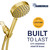HammerHead Metal Handheld Shower Head High Pressure, 6ft Long Shower Hose