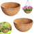 Riare 4 Pack 10 Inch Coco Liners for Planters, Round Hanging Baskets Liners