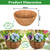 Riare 4 Pack 10 Inch Coco Liners for Planters, Round Hanging Baskets Liners