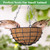 Riare 4 Pack 10 Inch Coco Liners for Planters, Round Hanging Baskets Liners