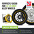AlloyGator Yellow Alloy Wheel Protectors – Up to 24" x 4 Wheels