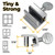 Window Locks, 10 Pack for Vertical and Horizontal Windows, Adjustable Aluminum Stoppers, Window Security, No-Drill Install, Requires 28-36mm Clearance