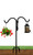 AnBaiMei 60 Inch Double Shepherds Hook for Outdoor with 5 Prong Base