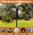 AnBaiMei 60 Inch Double Shepherds Hook for Outdoor with 5 Prong Base