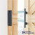 SMARTSTANDARD 7.5 FT Heavy Duty Sturdy Sliding Barn Door Hardware Kit,Black