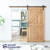 SMARTSTANDARD 7.5 FT Heavy Duty Sturdy Sliding Barn Door Hardware Kit,Black