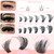 Mega Volume Lash Clusters with Bottom Lash 100D+200D Thick Eyelash Clusters 14-25mm Individual Lashes Lower Lashes D Curl Cluster Eyelash Extensions DIY Lash Extension by Yaiseiko