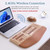 Wireless Ergonomic Keyboard and Mouse Combo with PU Wrist Rest, Carpal Tunnel Keyboard, 2.4G Colorful Split Ergo Keyboard, Comfortable Natural Typing, Compatible with PC/Laptop (Milk Tea)