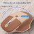 Wireless Ergonomic Keyboard and Mouse Combo with PU Wrist Rest, Carpal Tunnel Keyboard, 2.4G Colorful Split Ergo Keyboard, Comfortable Natural Typing, Compatible with PC/Laptop (Milk Tea)