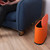 Sooyee 10 Liter Rectangular Plastic Trash Can Wastebasket with Press Type Lid,2.4 Gallon Garbage Container Bin for Bathroom,Powder Room,Bedroom,Kitchen,Craft Room,Office,Orange