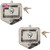 Buyers Products L8815 Locking T-Handle Latch, 2 Pack, Stainless Steel