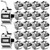 Kingdder 25 Pcs Tally Counter People Counter 4 Digit Click, Silver