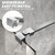 Stainless Steel Shower Rod, Wall-to-Glass Brace for 1/4" & 3/8" Frameless Glass Panels, 18 Inch Long, Chrome