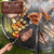 Grill Fork 24-inch Super Long for Grilling Barbecue Griddle and Fire Pit Extra Strong Curved Neck Premium Hardwood Handle Large Stainless Steel Tines for BBQ Outdoor Kitchen and Grilled Food