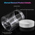 Eternal Moment 36 Pack 8 OZ Plastic Jars Clear Cosmetic Container with Lids