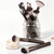 Real Perfection Makeup Brush Set 16 Pcs with 1 Eyebrow Razor Premium Synthetic Foundation Powder Concealers Eyeshadow Blush Makeup Brushes Make up Brushes Kit (Coffee)